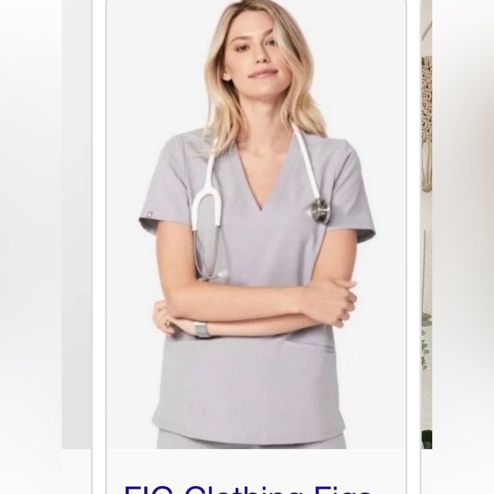 Figs Scrubs Cement Limited Edition Color Casma Top Si… Gem